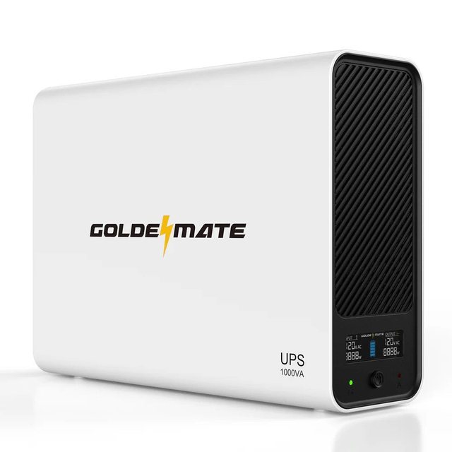 GOLDENMATE 1000VA/800W UPS Pro, 8 outlets
